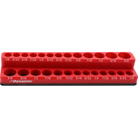 Dynamic Tools GT-D029000 - 1/4-in Drive Magnetic Organizer for 26 SAE Sockets DYNAMIC
