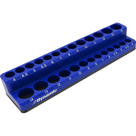 DYNAMIC GT-D029001 - 1/4-in Drive Magnetic Organizer for 26 Metric Sockets