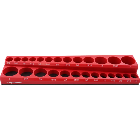 Dynamic Tools GT-D029002 -Dynamic Tools 3/8-in Drive Magnetic Organizer for 26 SAE Sockets DYNAMIC