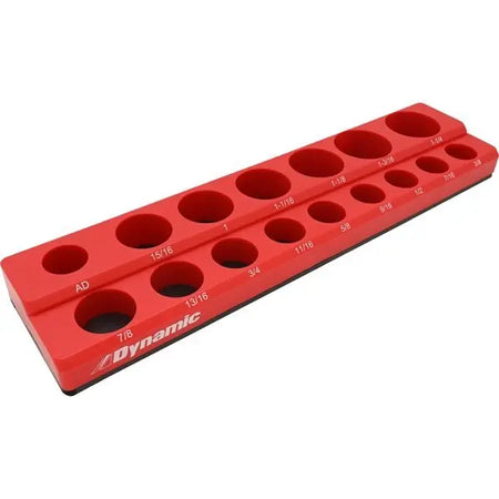 Dynamic Tools GT-D029004 -Dynamic Tools 1/2-in Drive Magnetic Organizer for 16 SAE Sockets DYNAMIC