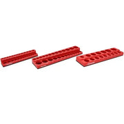 Dynamic Tools GT-D029100 -3-Piece Magnetic SAE Socket Organizer Set for 1/4-in, 3/8-in, and 1/2-in Drive DYNAMIC