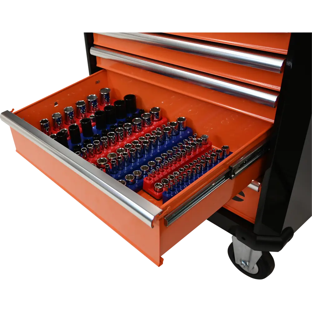 Dynamic Tools GT-D029100 -3-Piece Magnetic SAE Socket Organizer Set for 1/4-in, 3/8-in, and 1/2-in Drive DYNAMIC