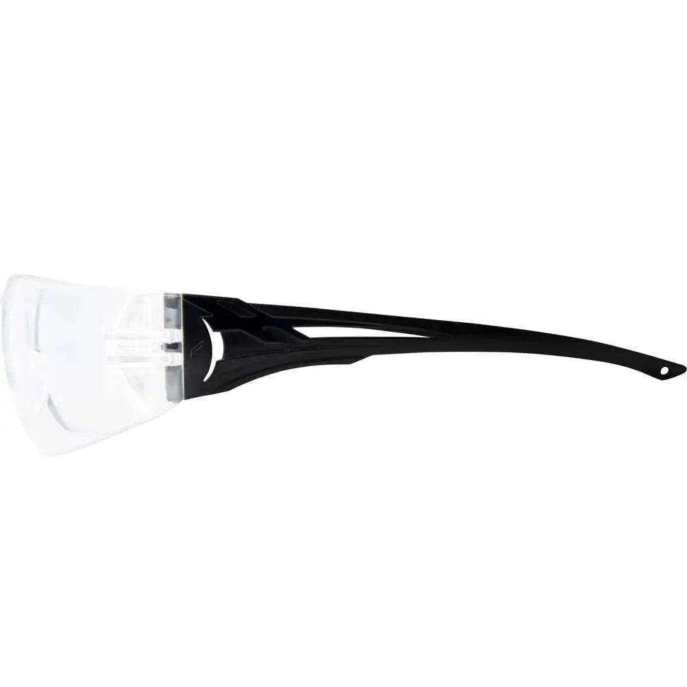 EDGE EYEWEAR CV111  -  Viso - Black Frame / Clear Lens Safety Glasses EDGE