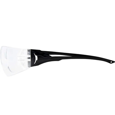 EDGE EYEWEAR CV111  -  Viso - Black Frame / Clear Lens Safety Glasses EDGE