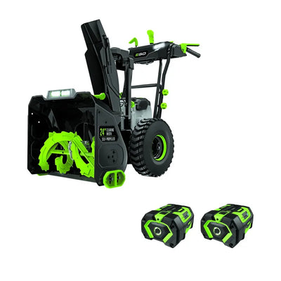 EGO SNT2405 - POWER+ 24 in. Self-Propelled 2-Stage Snow Blower with Peak Power™ and 2 x 7.5 Batteries and Dual Port Charger