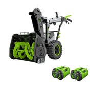 EGO SNT2807 - POWER+ 28 in. Self-Propelled 2-Stage Snow Blower with Peak Power™ and 2 x 12.0 Ah Batteries and Dual Port Charger EGO