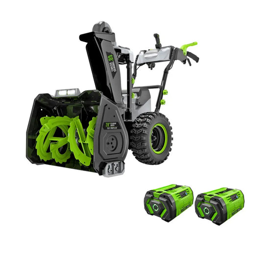 EGO SNT2807 - POWER+ 28 in. Self-Propelled 2-Stage Snow Blower with Peak Power™ and 2 x 12.0 Ah Batteries and Dual Port Charger
