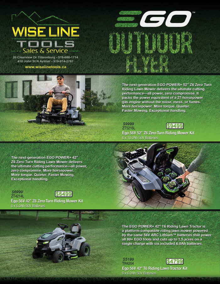 EGO Power Spring Sale