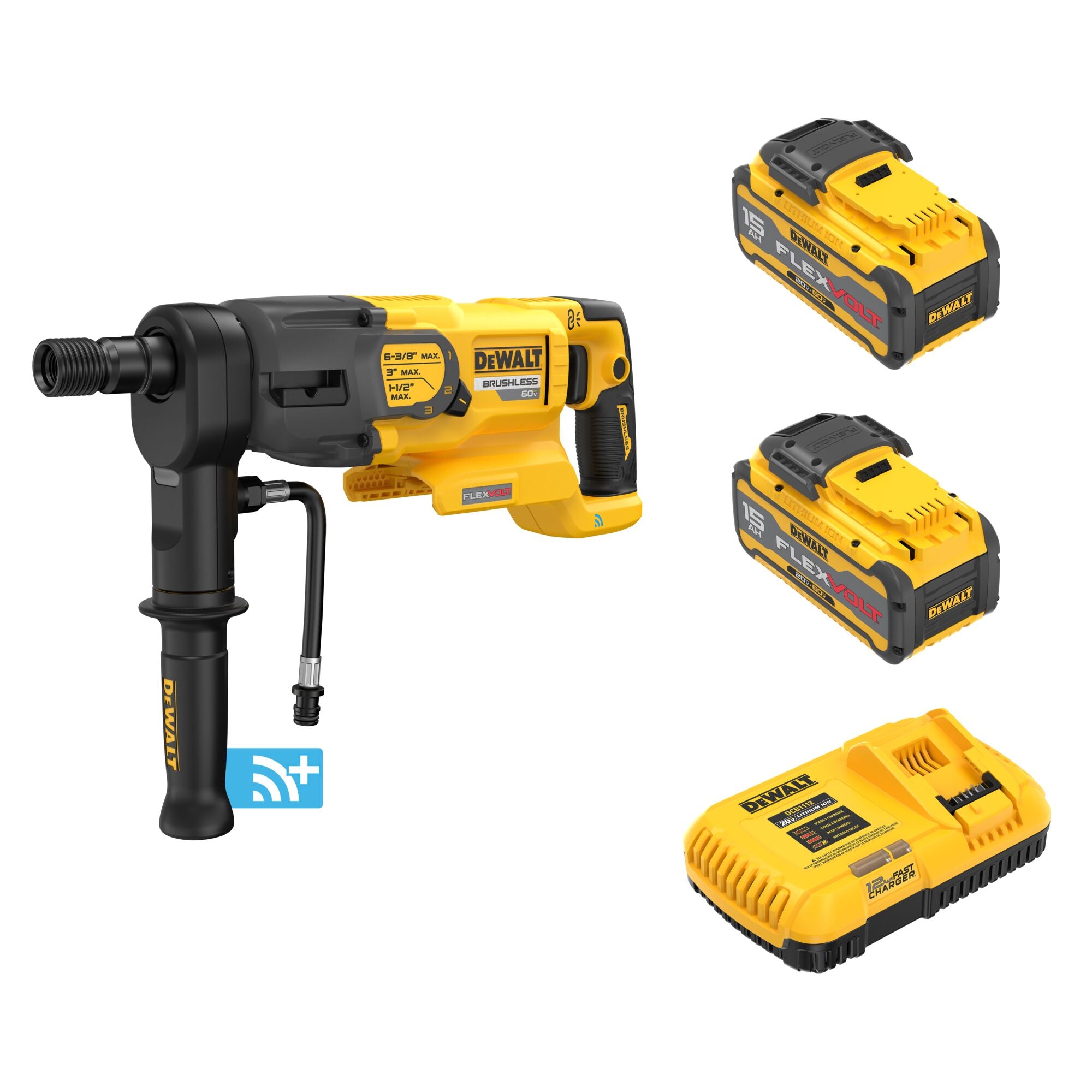 DEWALT DCD150Z2 – 60 V MAX* 6-3/8 Zoll Kernbohrer-Set