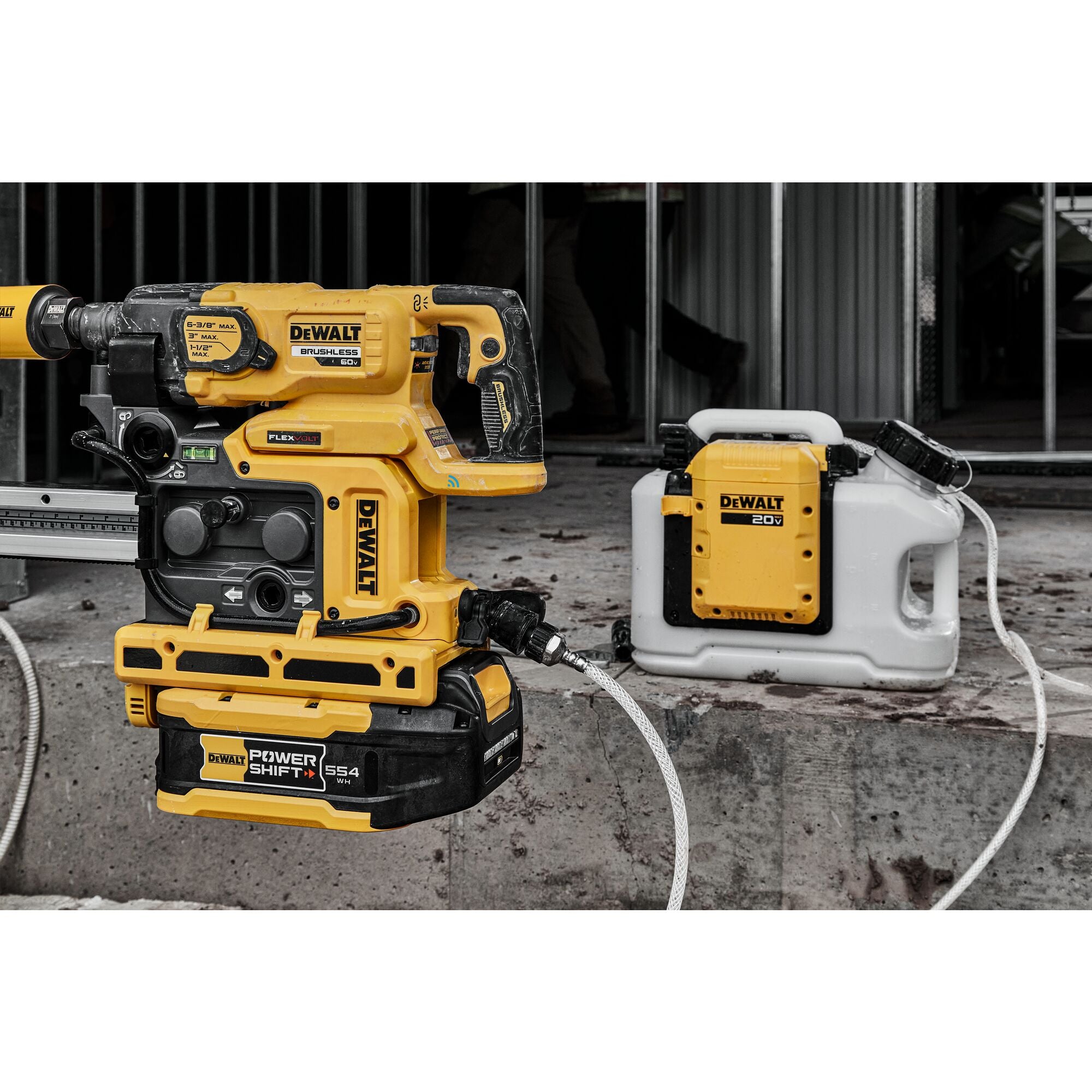 DEWALT DCPS150AG2 – POWERSHIFT 6-3/8 Zoll Kernbohrständer-Kit