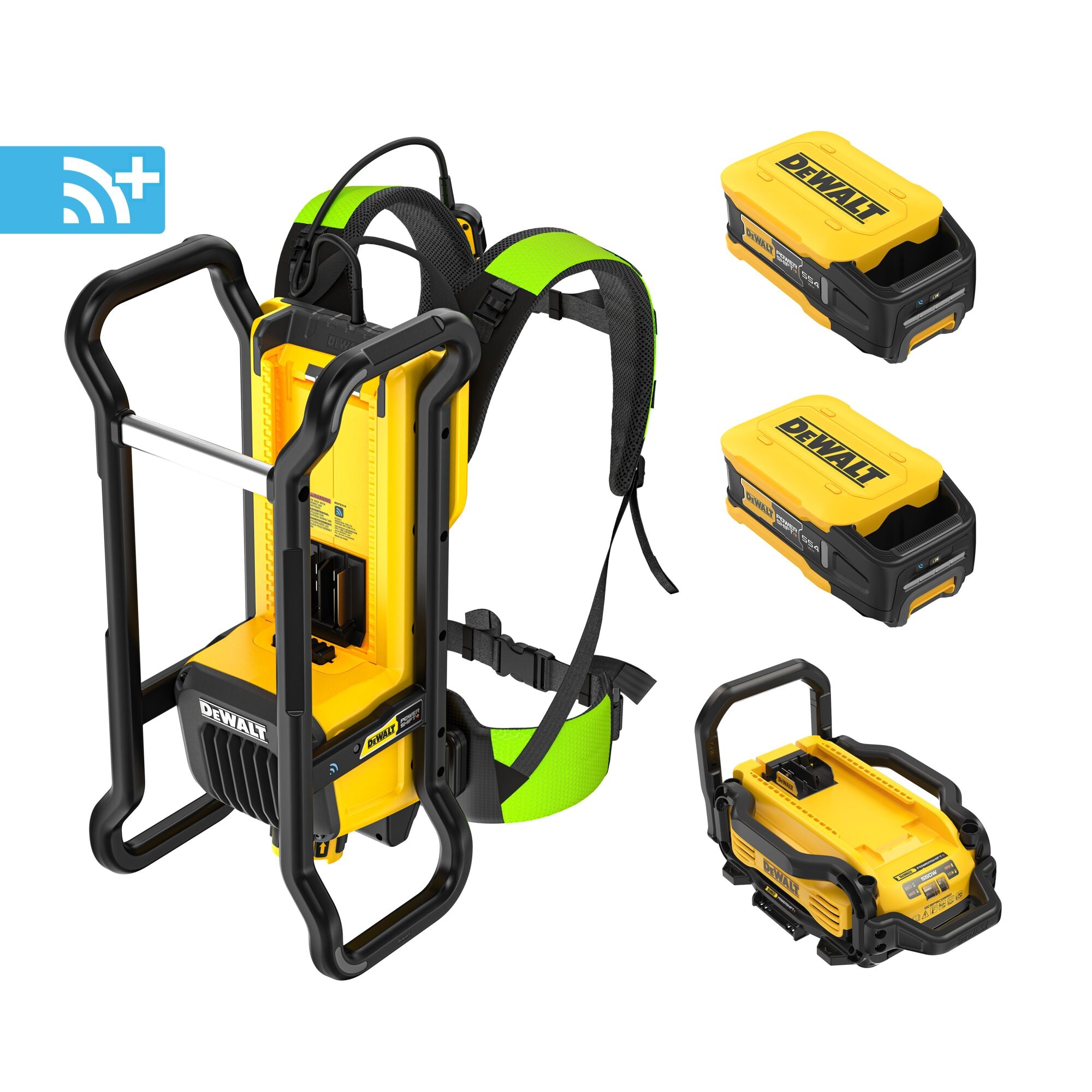 DEWALT DCPS310AG2 - POWERSHIFT Rucksack-Vibrationssatz