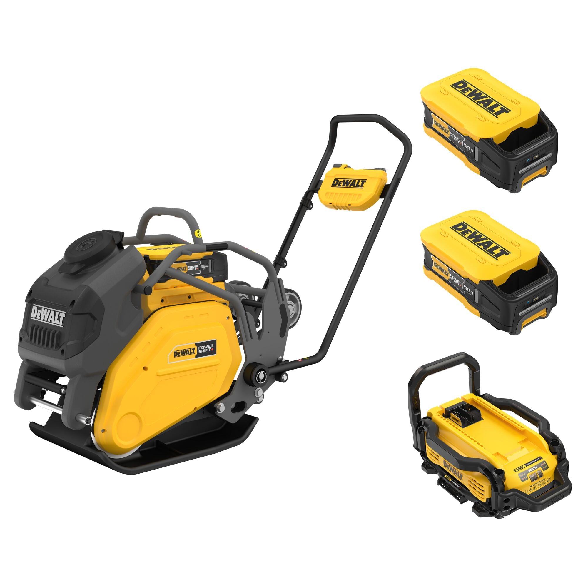 DEWALT DCPS7154AG2 – POWERSHIFT Vorwärts-Plattenverdichter-Kit