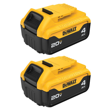 Batterie DEWALT DCB204-2-20V MAX* XR, 4,0 Ah, paquet de 2