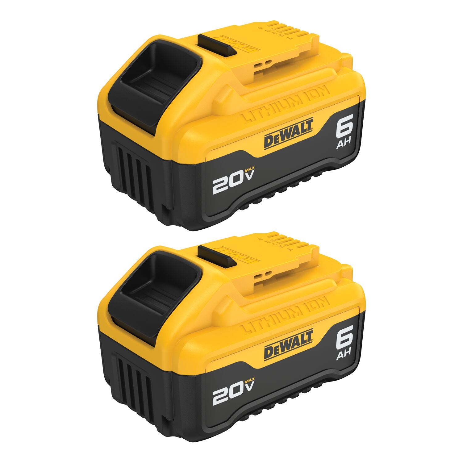 DEWALT DCB206-2 - 20V MAX Battery, Premium 6.0Ah Double Pack