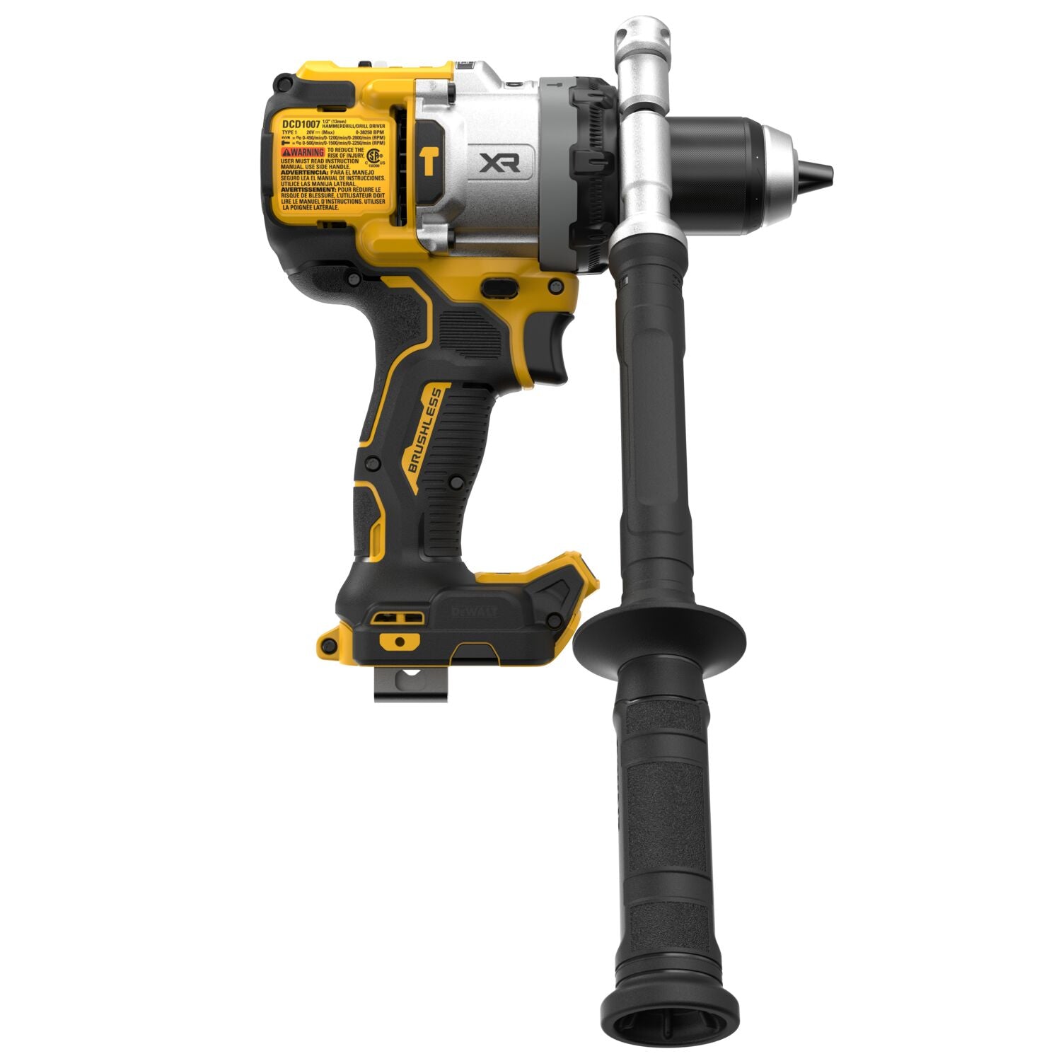 Perceuse-visseuse à percussion sans fil Dewalt DCD1007B 20 V MAX* XR® 1/2 po, 3 vitesses (outil seul)