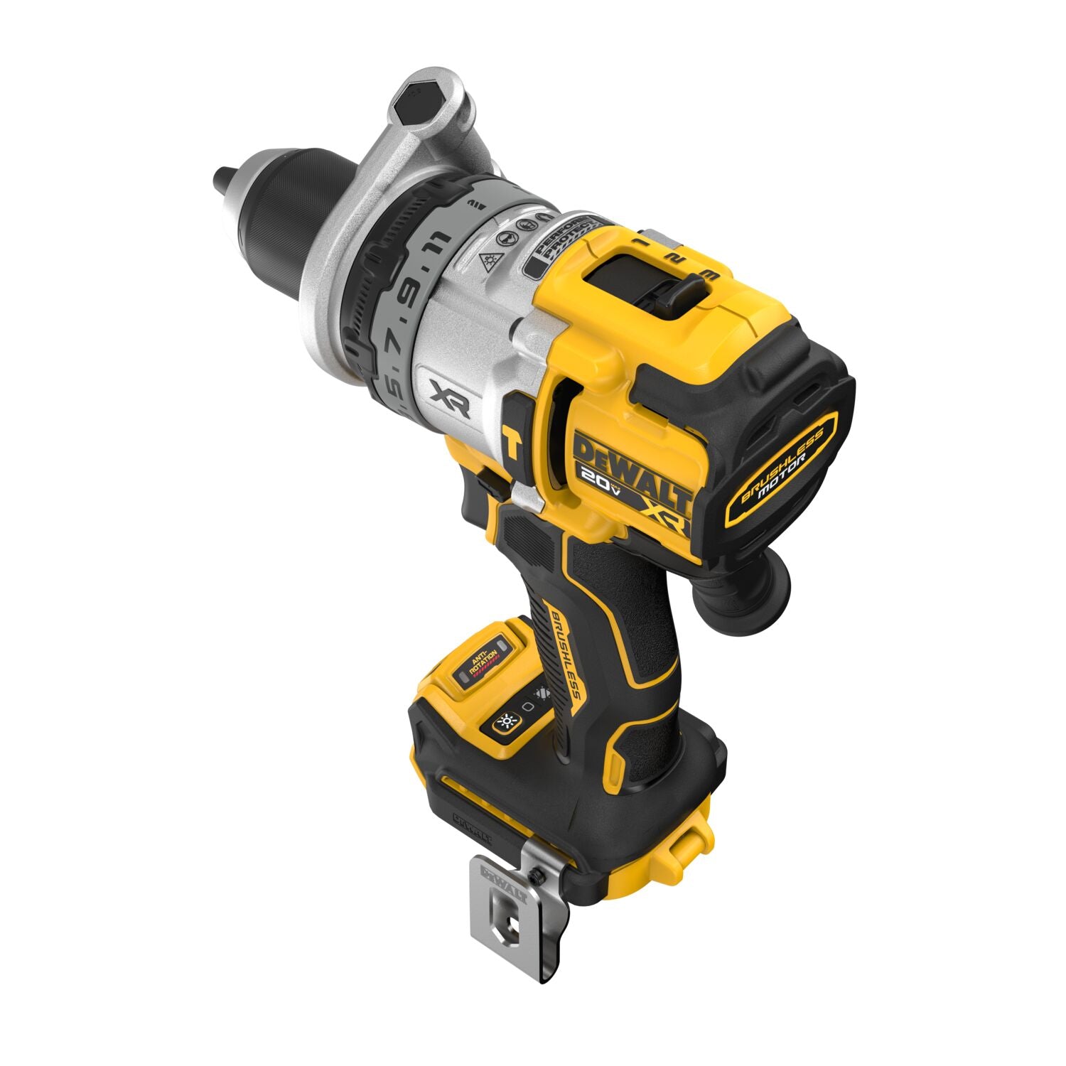 Dewalt DCD1007B – 20 V MAX* XR® BÜRSTENLOSER AKKU-BOHRHAMMER 1/2 ZOLL MIT 3 GANG-ANTRIEBSART (NUR WERKZEUG)