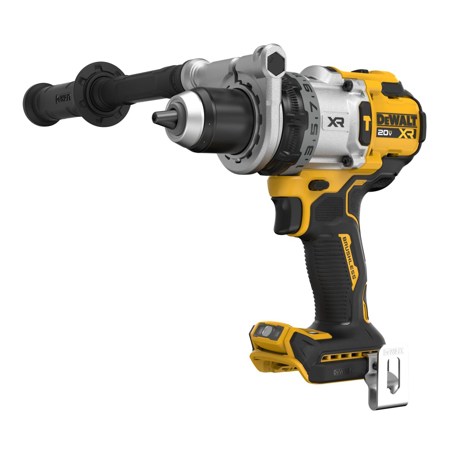 Dewalt DCD1007B – 20 V MAX* XR® BÜRSTENLOSER AKKU-BOHRHAMMER 1/2 ZOLL MIT 3 GANG-ANTRIEBSART (NUR WERKZEUG)