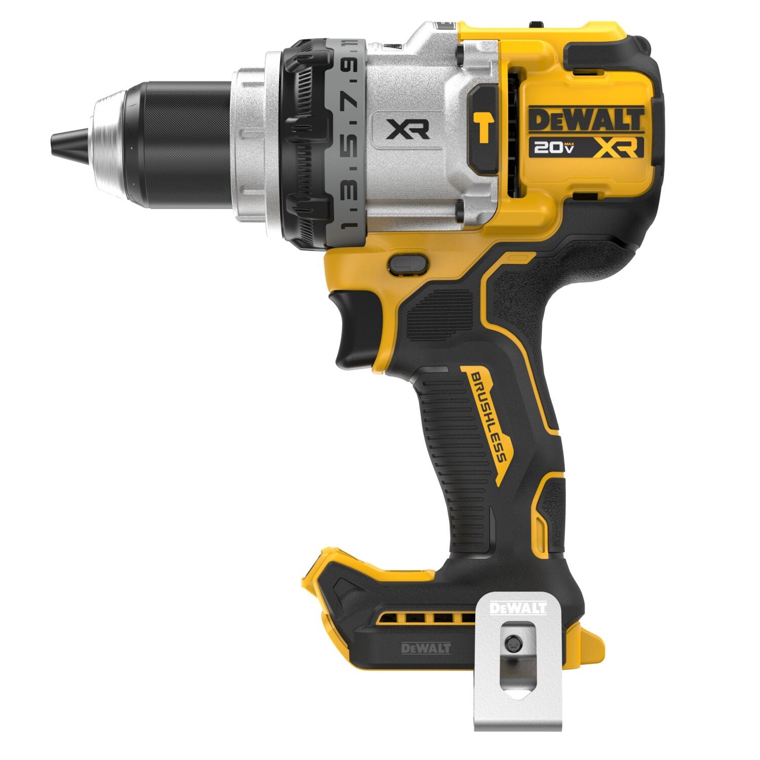 Dewalt DCD1007B – 20 V MAX* XR® BÜRSTENLOSER AKKU-BOHRHAMMER 1/2 ZOLL MIT 3 GANG-ANTRIEBSART (NUR WERKZEUG)