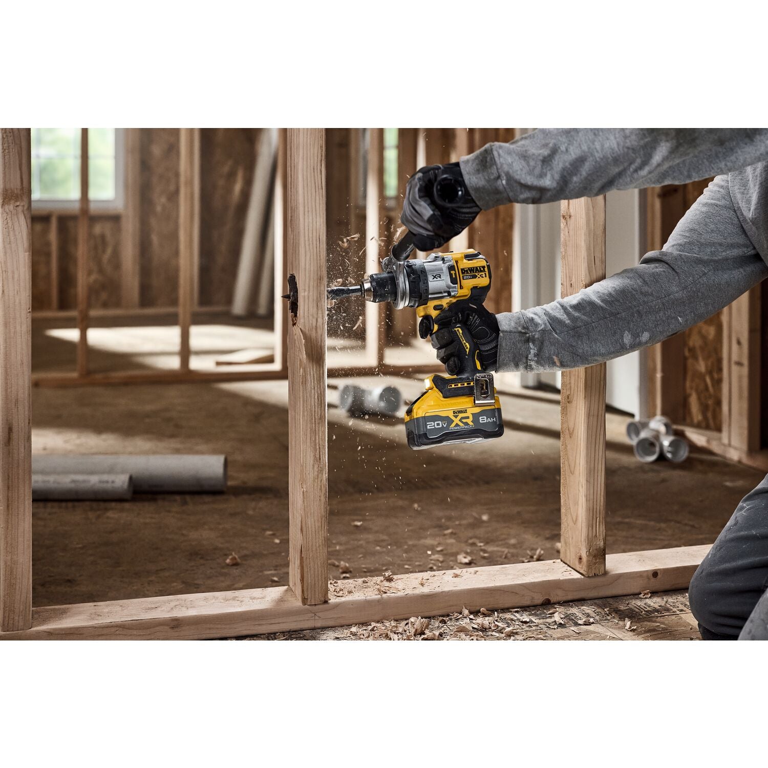 Dewalt DCD1007WW1 - 20V MAX* XR® BRUSHLESS CORDLESS 1/2 IN. 3-SPEED HAMMER DRILL Kit