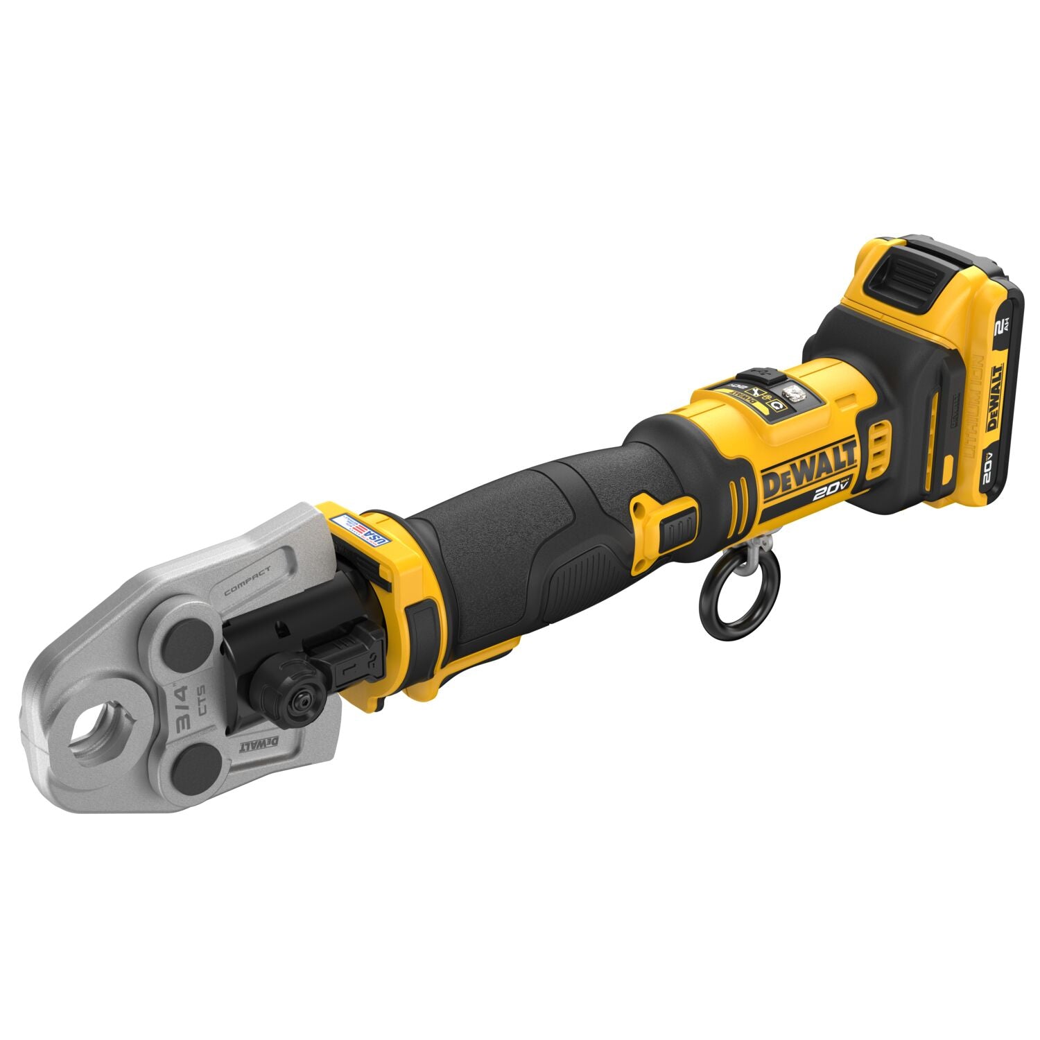 DEWALT DCE210D2K-20V 1/2 Zoll - 1-1/4 Zoll Kompaktpressen-Werkzeugsatz