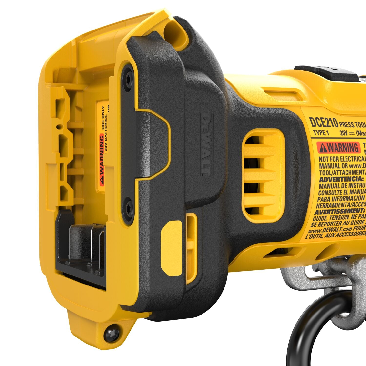 DEWALT DCE210D2K-20V 1/2 Zoll - 1-1/4 Zoll Kompaktpressen-Werkzeugsatz