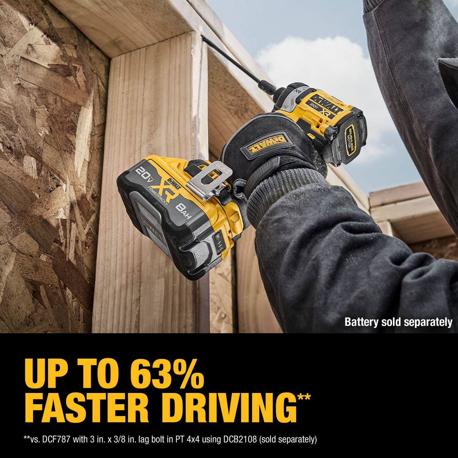 Dewalt DCF860B - 20V MAX* XR® BRUSHLESS CORDLESS 3-SPEED HIGH TORQUE 1/4 IN. IMPACT DRIVER (TOOL ONLY)