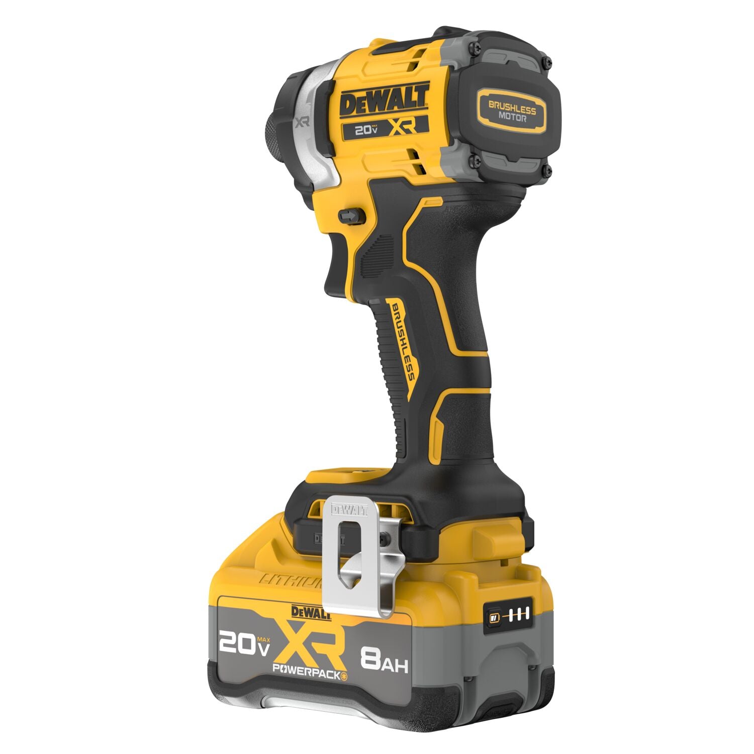 Dewalt DCF860WW1 - ENSEMBLE DE VISSEUSE À PERCUSSION 1/4 PO SANS FIL 20 V MAX* XR® SANS BALAIS, 3 VITESSES ET COUPLE ÉLEVÉ AVEC PACK D'ALIMENTATION XR™