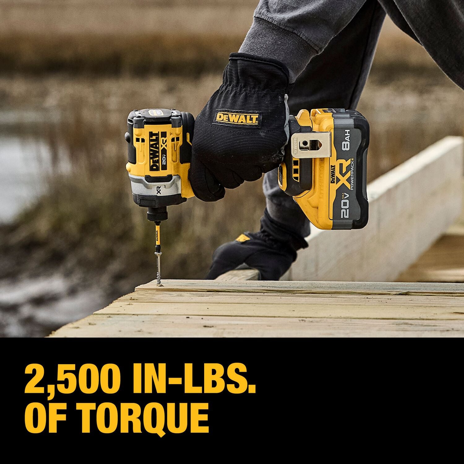 Dewalt DCF860WW1 - ENSEMBLE DE VISSEUSE À PERCUSSION 1/4 PO SANS FIL 20 V MAX* XR® SANS BALAIS, 3 VITESSES ET COUPLE ÉLEVÉ AVEC PACK D'ALIMENTATION XR™