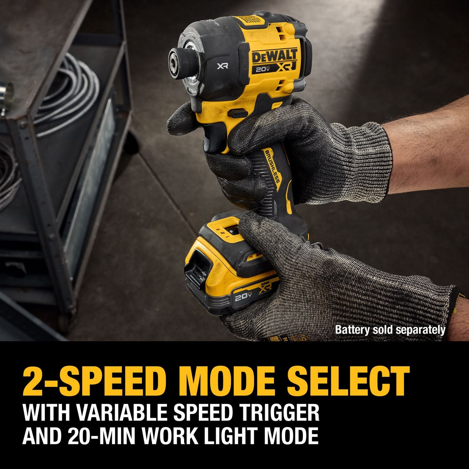 DEWALT DCF870B-20V MAX* XTREME Cordless Brushless 1/4 in Hydraulic Impact Driver Drill