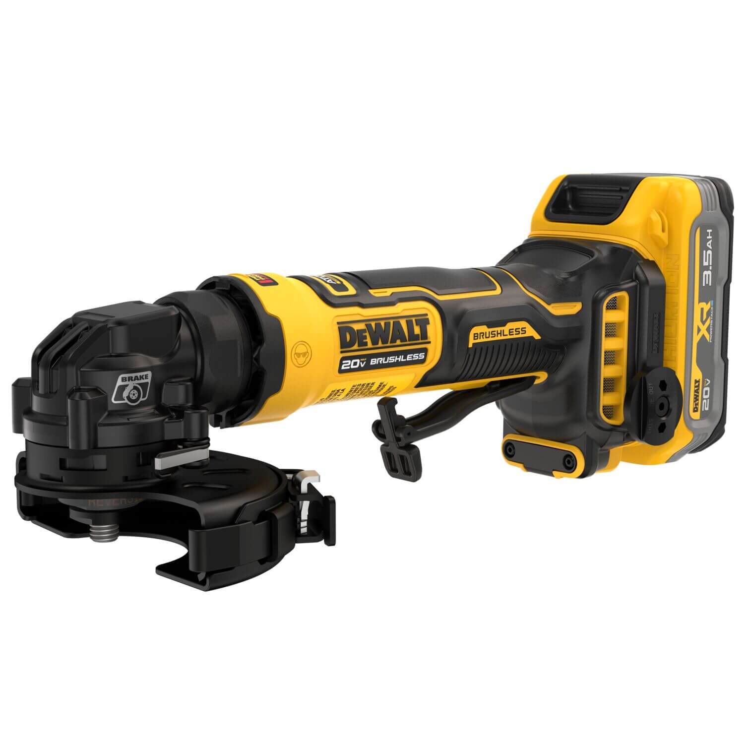 DEWALT DCG400S2 - ATOMIC 20V MAX* 4-Inch Cordless Angle Grinder Kit with XR POWERSTACK™