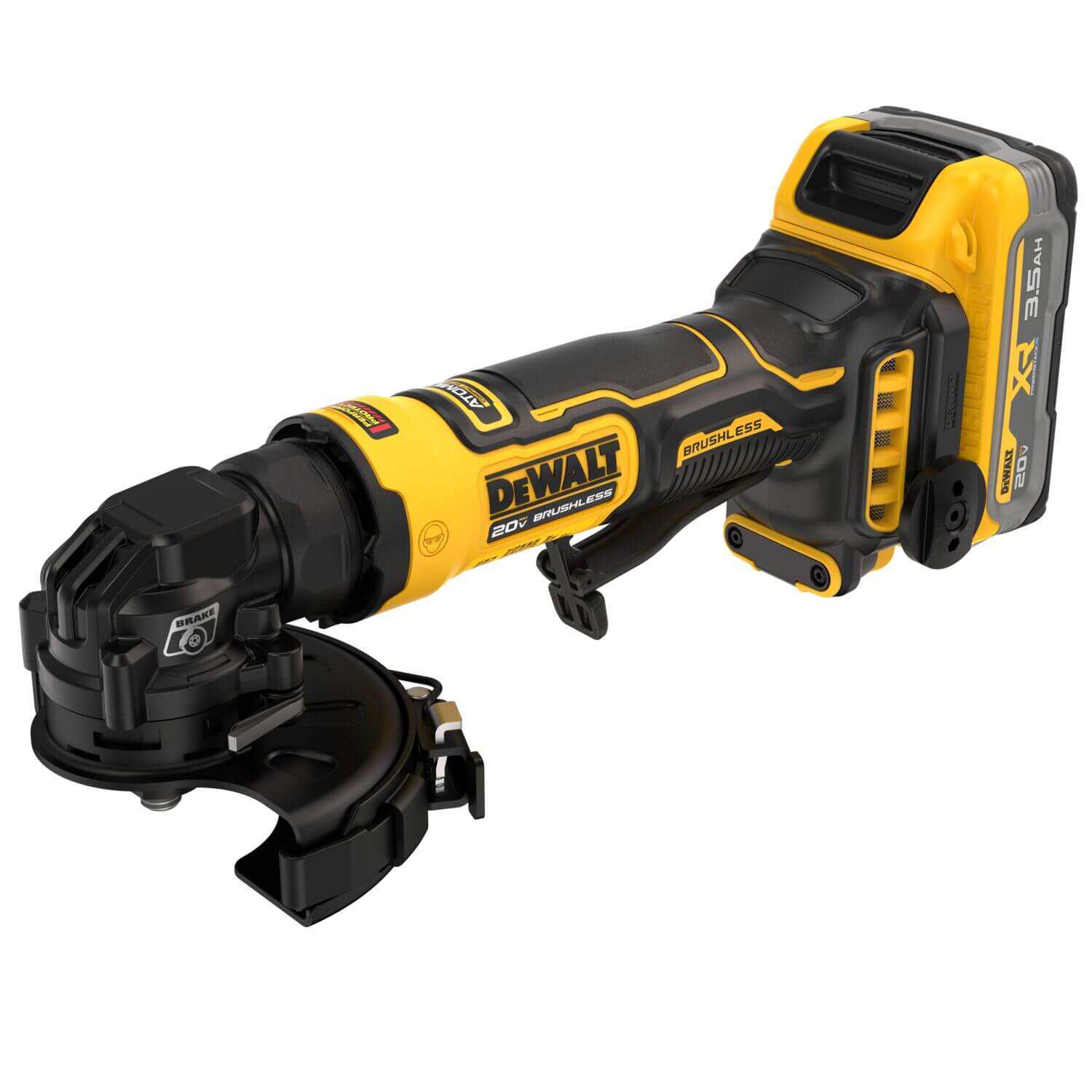 DEWALT DCG400S2 - ATOMIC 20V MAX* 4-Inch Cordless Angle Grinder Kit with XR POWERSTACK™