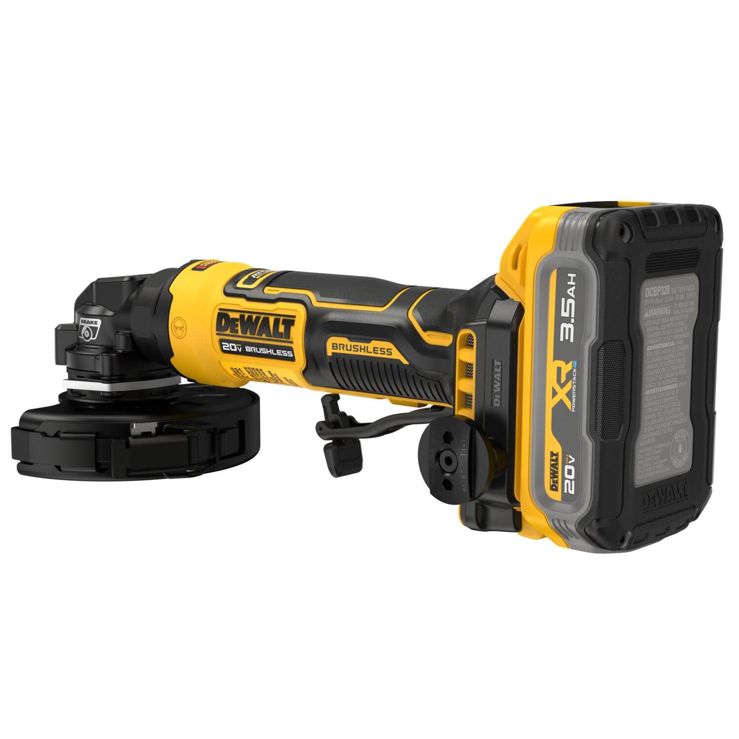 DEWALT DCG400S2 - ATOMIC 20V MAX* 4-Inch Cordless Angle Grinder Kit with XR POWERSTACK™