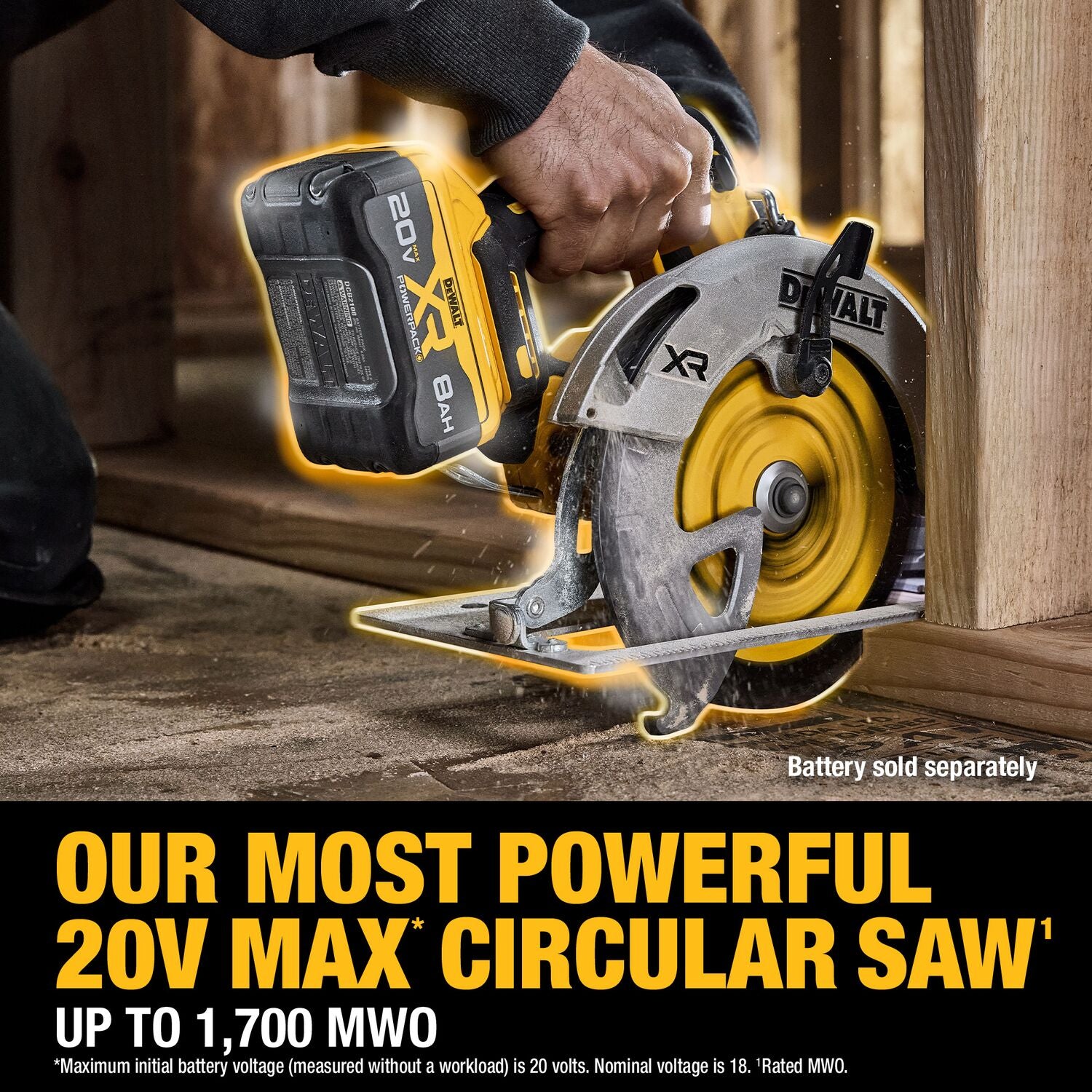 Dewalt DCS590B- 20V MAX* XR® BRUSHLESS CORDLESS 7-1/4 IN. CIRCULAR SAW (TOOL ONLY)