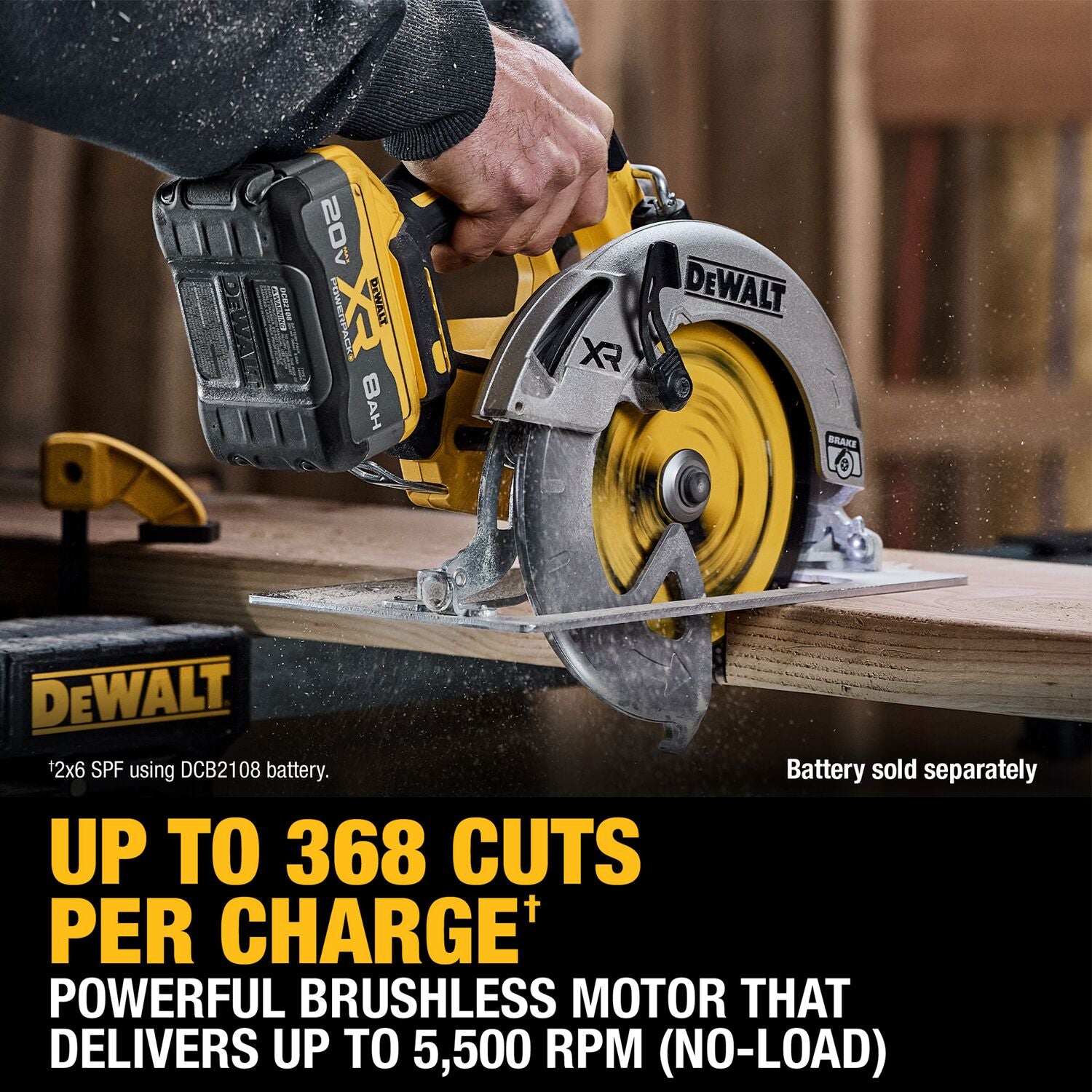 Dewalt DCS590B- 20V MAX* XR® BRUSHLESS CORDLESS 7-1/4 IN. CIRCULAR SAW (TOOL ONLY)