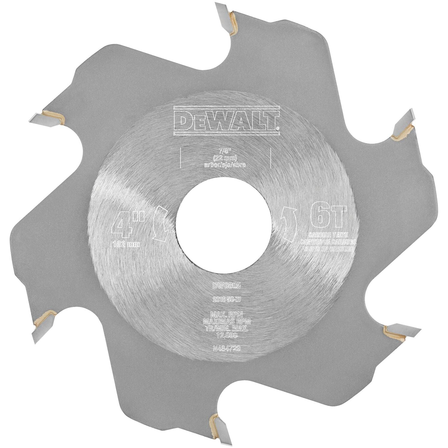Dewalt DW6805 - 4-Inch 6 Tooth Carbide Plate Joiner Blade