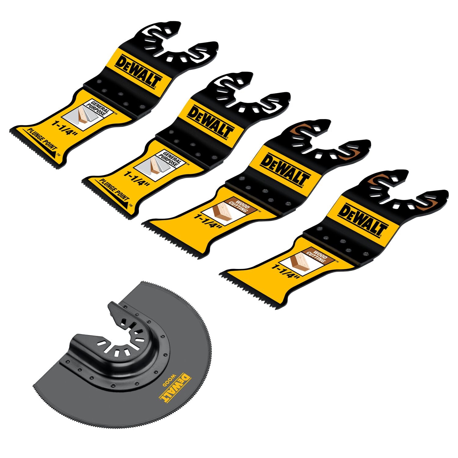 DEWALT DWA425SET-1-1/4 In Carbide Oscillating Tool Blade For General Purpose Cutting (1 Pack)