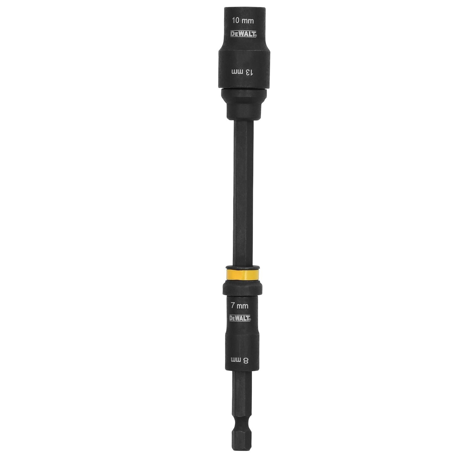 DEWALT DWADENDEXT-2MM - Douilles 7 mm et 8 mm, douilles 10 mm et 13 mm, avec rallonge de 6 pouces