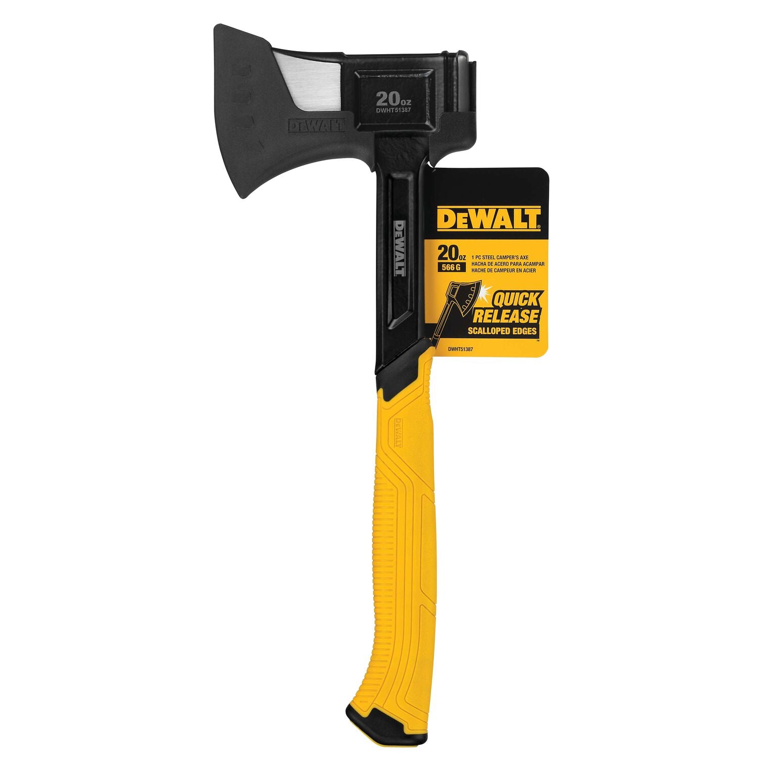 Hache de camping en acier DEWALT DWHT51387-20 oz, 1 pièce