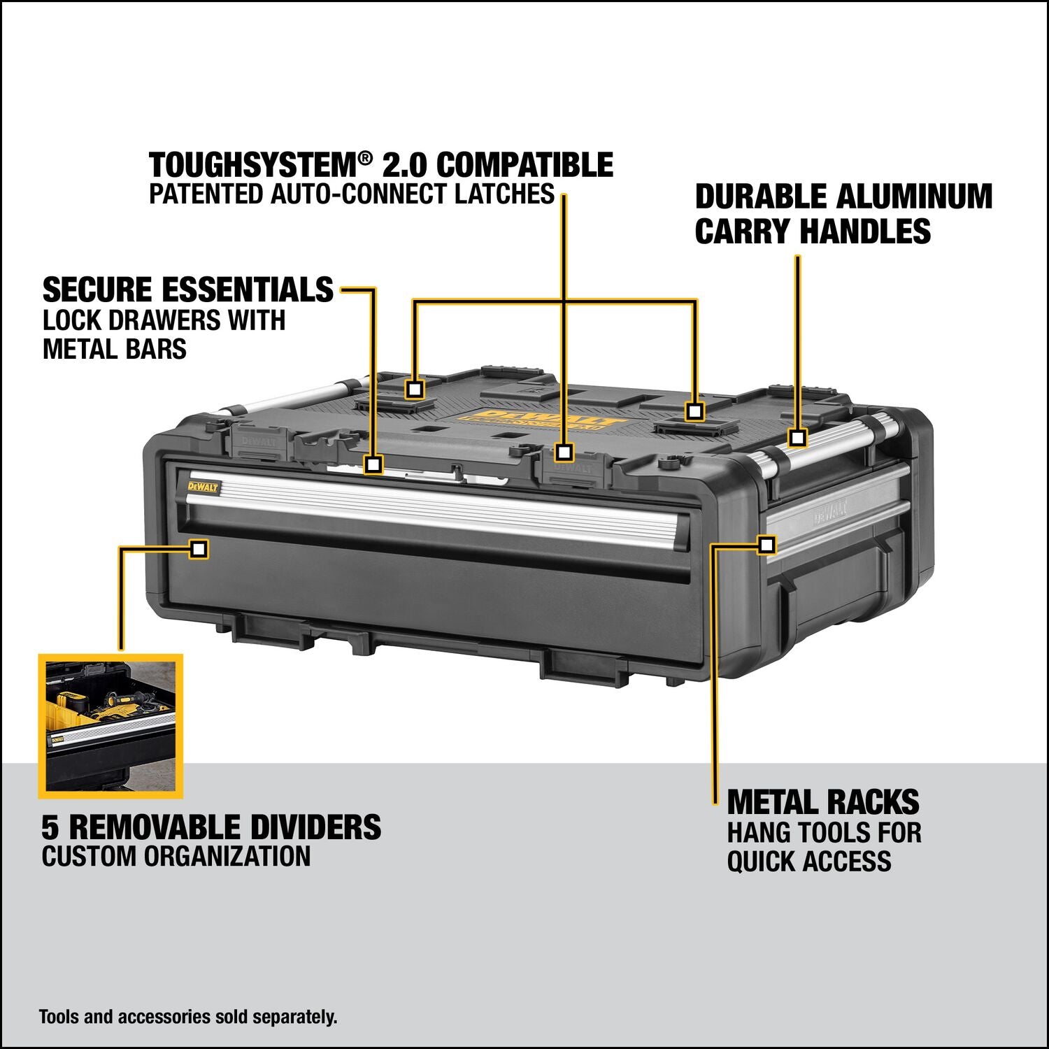 DEWALT DWST08510 TOUGHSYSTEM® 2.0 DXL™ 30 in. Deep Drawer