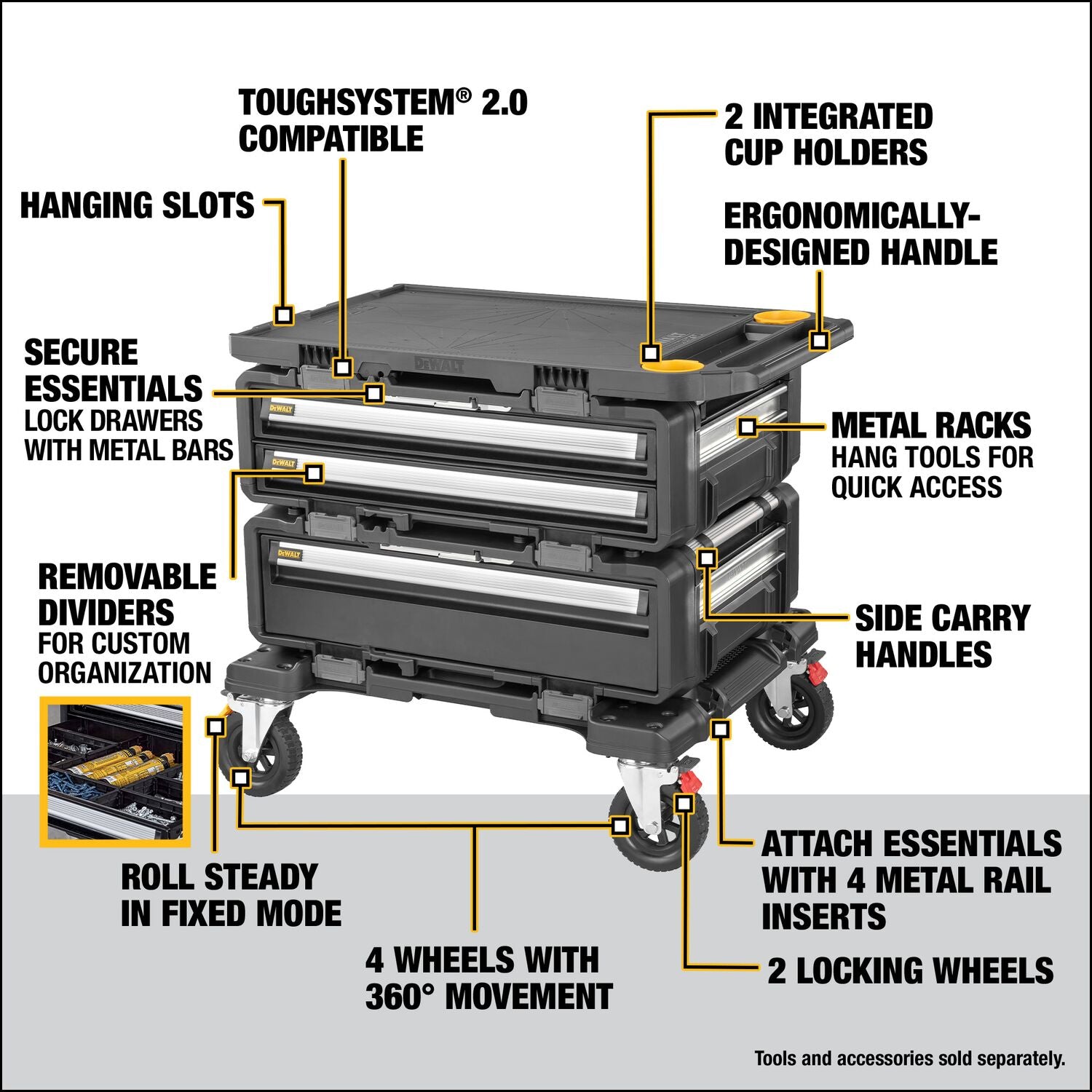 DEWALT DWST60520 TOUGHSYSTEM® 2.0 DXL™ 4-in-1 Tower