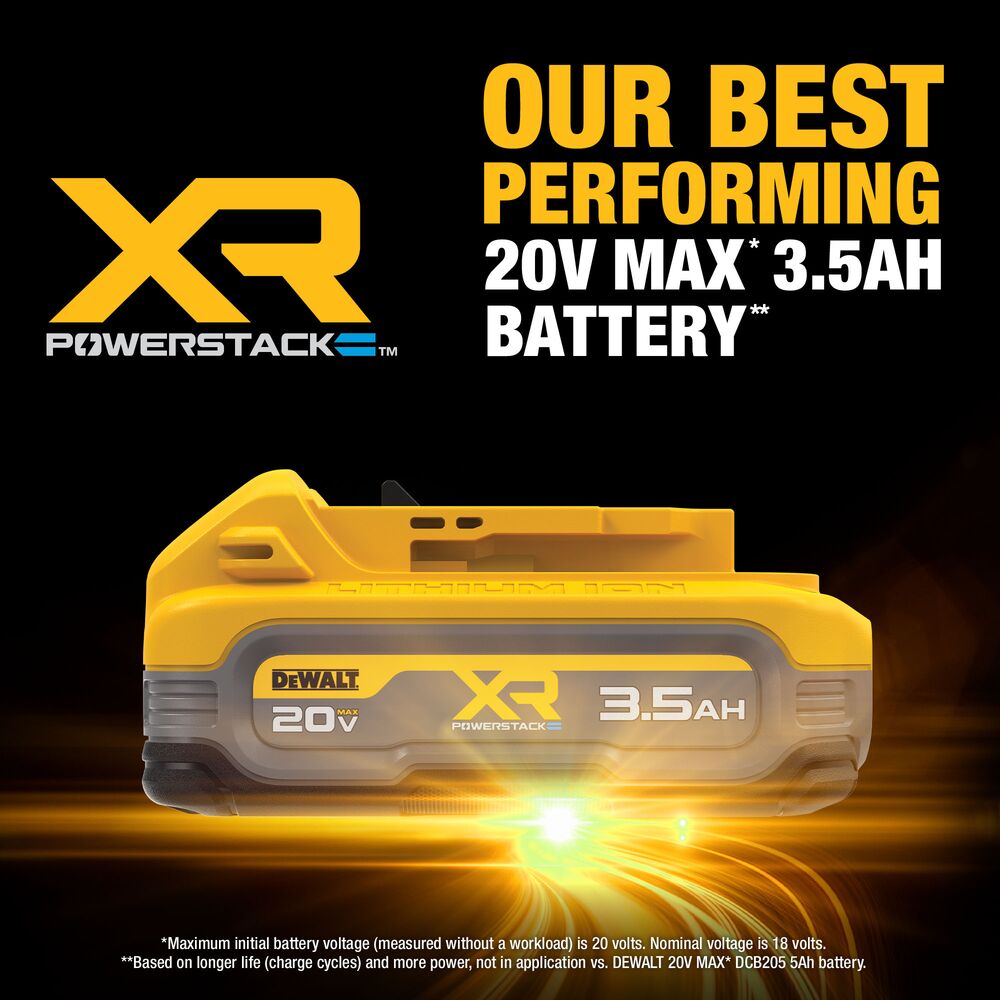 DEWALT DCBP320-2 20V MAX* XR® POWERSTACK™ 3.5Ah Battery (2 Pk)