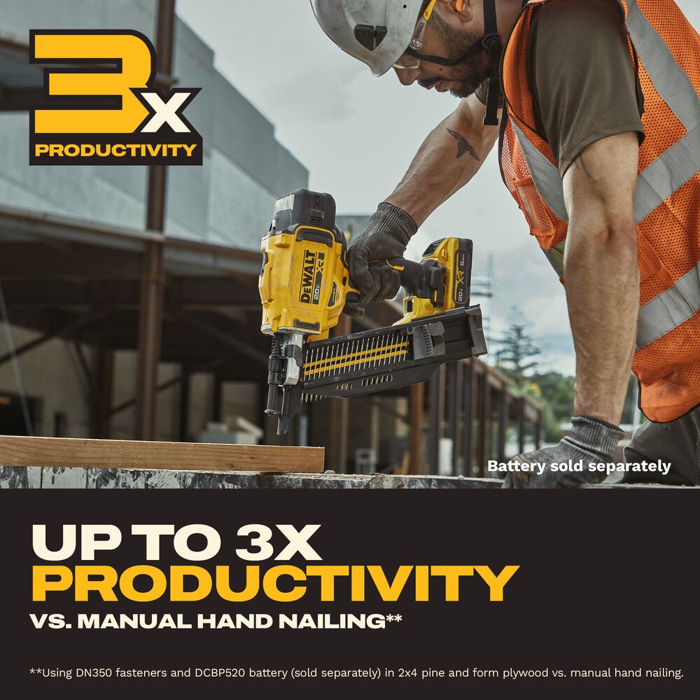 DEWALT DCN910B - 20V MAX XR Brushless 21-Degree Plastic Collated Duplex Nailer