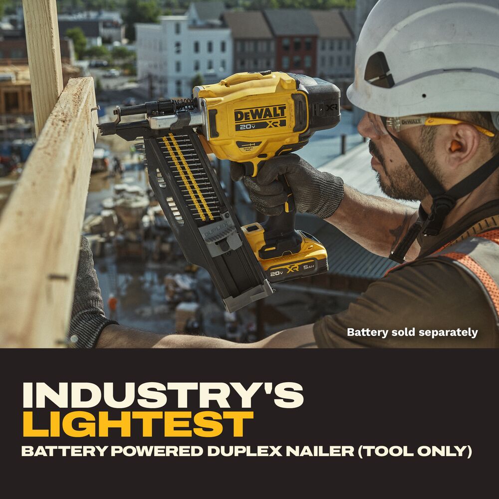 DEWALT DCN910B - 20V MAX XR Brushless 21-Degree Plastic Collated Duplex Nailer