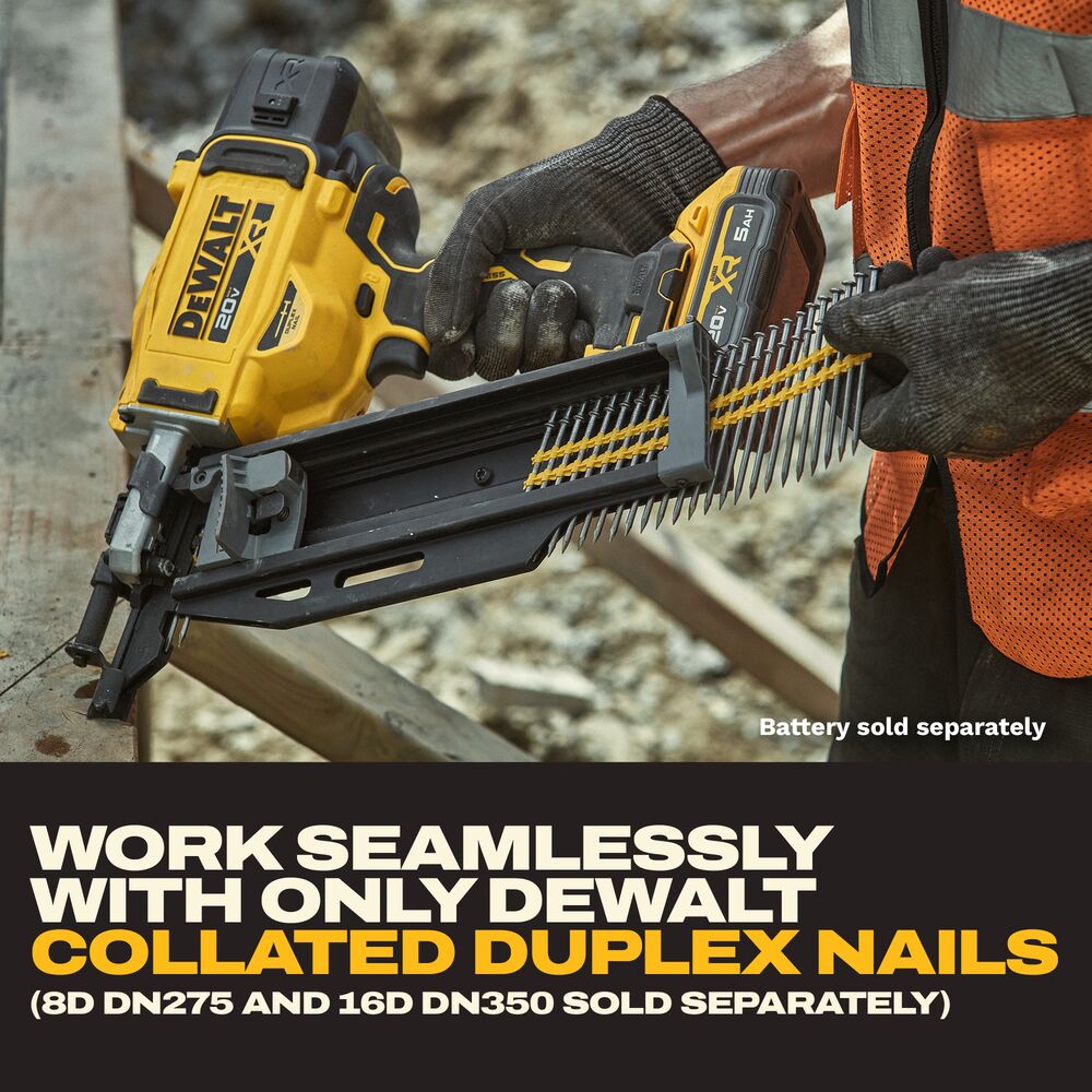 DEWALT DCN910B - 20V MAX XR Brushless 21-Degree Plastic Collated Duplex Nailer