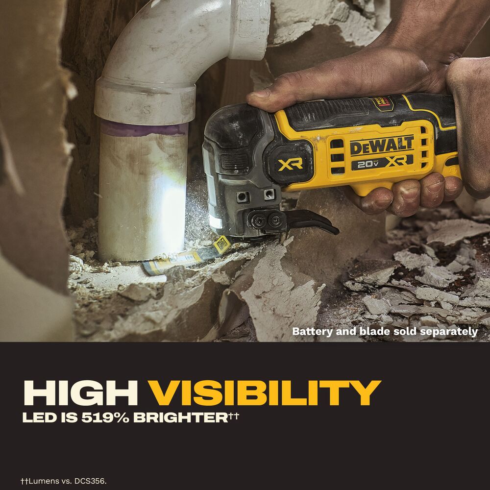 DEWALT DCS359B - 20V MAX* XR® Brushless Cordless Oscillating Multi-Tool (Tool Only)