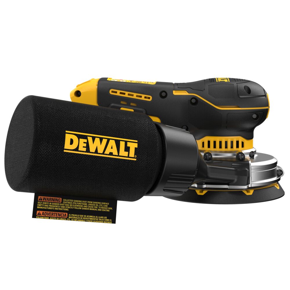 DEWALT DCW211B 20V MAX* XR® 5 in. Brushless Cordless Variable-Speed Random Orbit Sander (Tool Only)