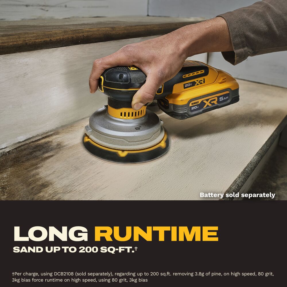 DEWALT DCW230B 20V MAX* XR® Brushless 6 in. Random Orbital Sander (Tool Only)