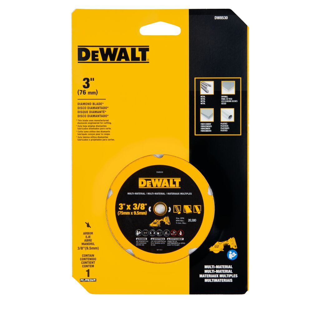 DEWALT DW8530 - DEWALT 3 pouces diamant multi-matériaux