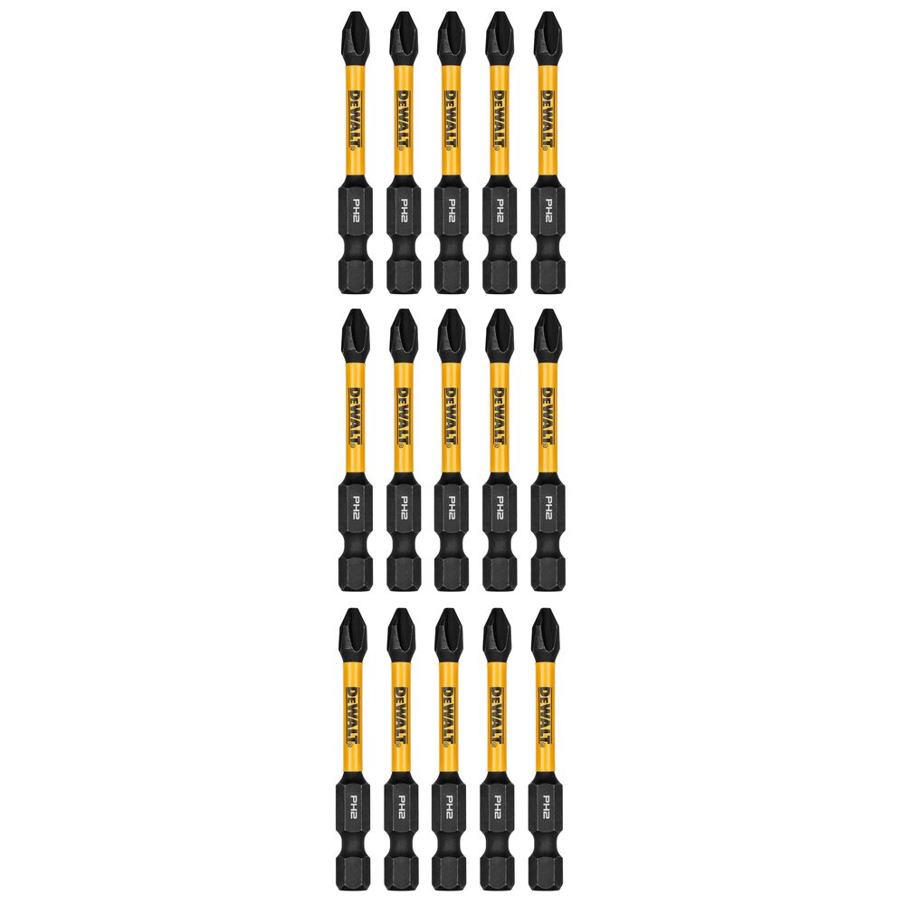 DEWALT DWAF2PH2IR15 - DEWALT 2,25 pouces Phillips #2 Flextorq 15Pk