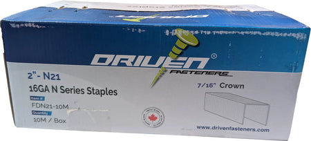 FD 7/16" X 2" Sheating Staples FIVE DIMENSIONS
